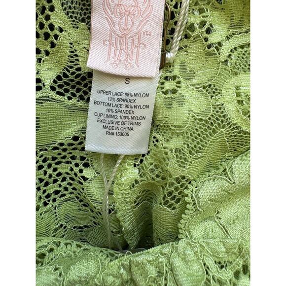 HAH Women's Comin in HAHt Lace Bodysuit Size Small Sage My Name Lingerie - Picture 5 of 6